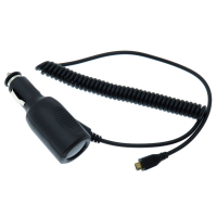 Фотография АЗУ micro USB 5V 2A с индикатором шнур спираль до 2м  (-)
