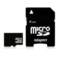 Фотография Карта памяти Micro SDHC 32Гб + адаптер SD GoPower класс 10