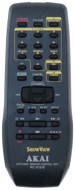 картинка Пульт ДУ Akai RC-X121E к VCR оригинальный от магазина "РадиоМастер"