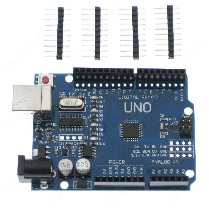 картинка Arduino UNO R3, отладочная плата от магазина "РадиоМастер"
