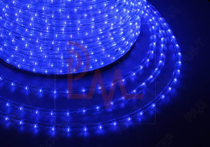 картинка Дюралайт LED синий 2Wire 1 канал (Мин. 2м.) от магазина "РадиоМастер"