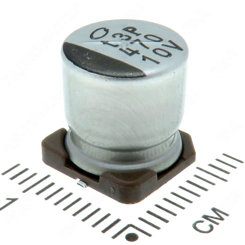 картинка Конденсатор электролитический    470 мкФ, 16 В, ECAP SMD (ЧИП), (8х10,5+85), от магазина "РадиоМастер"