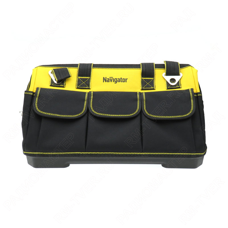 картинка Сумка монтажника Navigator 82366 NTA-Bag01 (420*230*290 мм) пластмассовое дно от магазина "РадиоМастер"