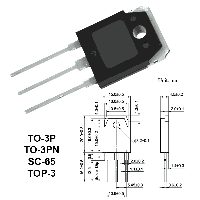 Фотография 2SC3320 Новые + 1 Демонтаж, проверены    TO-3P,   NPN, Vceo=400V, Ic=15A, hfe=10.., Pd=80W
