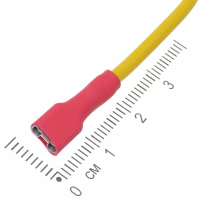 Фотография Клемма плоская (гнездо 4,8мм) лужен. с проводом 1,0 мм.кв. изолиров. полностью 7948