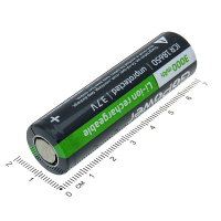 Фотография АКБ 18650 (ICR18650) Li-ion 3,7V 3000mAh без защиты ET, GoPower 