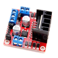 Фотография Плата управления (драйвер) двигателями L298N, 2 канала