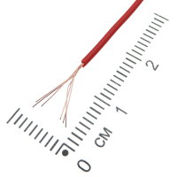 Фотография Провод монтажный 1х0,2мм2 НВМ-4 (ПВ-3) "Паритет" красный