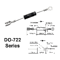 Фотография CL01-12 (HVM-12, T3512H) с плоской и круглой клеммами    HVM,   Высоковольтный, Vrrm(Vz)=12 000V, If
