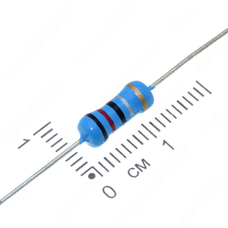 картинка Резистор        0.2 Ом, 1 Вт, 5%, C2-23, MF, металлопленочный от магазина "РадиоМастер"