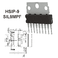 Фотография TDA1013B    HSIP-9 (SIL9MPF),   УНЧ, Audio Power IC