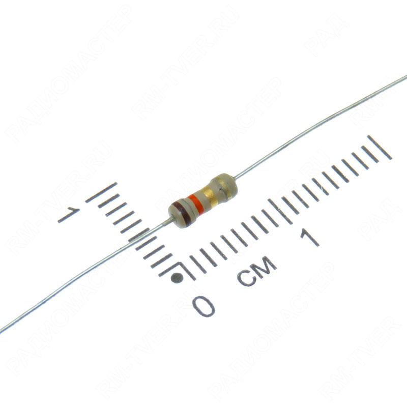 картинка Резистор  130 КОм, 0,25 Вт, 5%, C1-4, CF, углеродистый от магазина "РадиоМастер"
