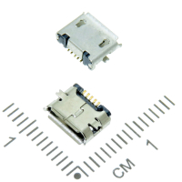 Фотография Micro USB B-5S гнездо на плату, SMD