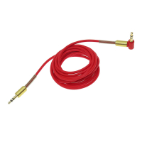 Фотография Шнур Штекер Аудио 3,5мм <-> Штекер Аудио 3,5мм, 2м, силикон, угловой штекер