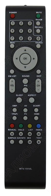 картинка Пульт ДУ BBK RС-3229/Mystery MTV-1914LW ic от магазина "РадиоМастер"