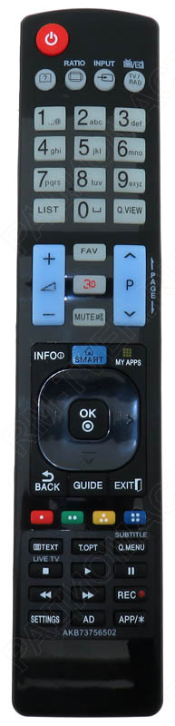 картинка Пульт ДУ LG AKB 73756502  LCD SMART+ 3D от магазина "РадиоМастер"