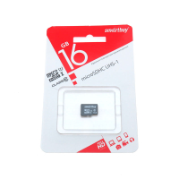 Фотография Карта памяти Micro SDHC 16Гб Smartbuy, класс 10 (без адаптера)