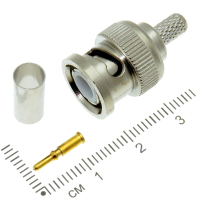 Фотография BNC штекер под RG-58, обжим (01-001A), 4-100