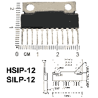 Фотография M51102L    HSIP-12,   УНЧ, Audio Power IC