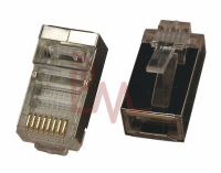 Фотография 8P8C Штекер, 8 контактов с экраном, интерфейс RJ-45, 6-009