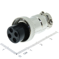 Фотография Гнездо на кабель GX16M-4A (4 pin), MIC