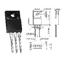 Фотография 1117 -V5.0 (KIA1117BP50) 5,0V    TO-220F,   Линейный регулятор U (Крен)