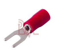 Фотография Клемма вилочная изол. тип U Ø3мм красная VS 1.25- 3