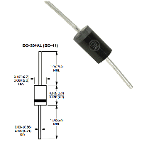 Фотография 1,0W 82V ( 1N4762A)    DO-41 (DO-204AL),   Стабилитрон, Vrrm(Vz)=82V