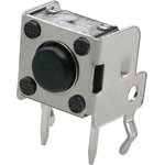 Фотография Кнопка такт. боковая DIP 6х6мм h= 5,0мм (4 ноги), ON без фиксации - OFF (на замыкание)