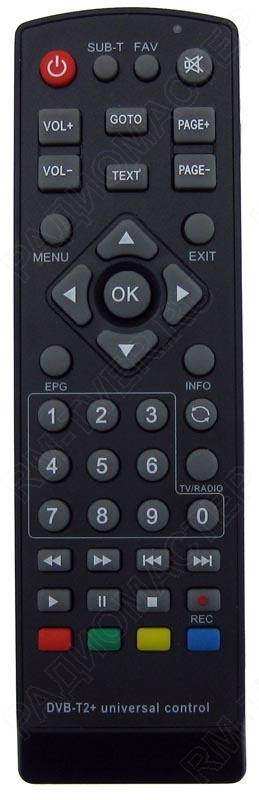 картинка Пульт ДУ универсальный для TV приставок HUAYU, ClickPDU DVB-T2+2 ver. 2023, 2025 и IP TV от магазина "РадиоМастер"