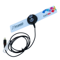 Фотография Антенна комнатная ДМВ РЭМО BAS-5111-5V DVB-T2 с усилителем 30-33 dB на присоске (micro-digital)