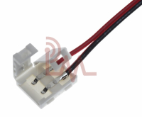 Фотография Коннектор питания для одноцветных лент  (1 шт. на проводе), ширина 10 мм.