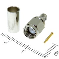 Фотография SMA Штекер внутр. резьба, обжим под RG-58, SMA-C58P 7956-N (золото)