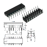 Фотография M51496P    DIP-18,   TV - радиоканал