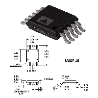 Фотография AD5201    MSOP-10 (RM-10),   Цифровой потенциометр