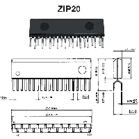 Фотография M51721L    ZIP20,   FM/(AM) приёмник