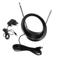Фотография Антенна комнатная ДМВ+МВ Сигнал SAI 615 с усилитилем 28-32 db 