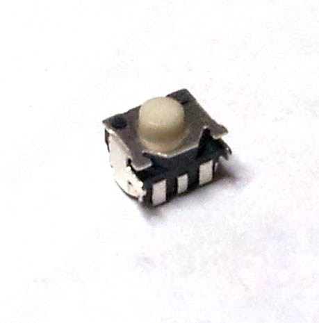 картинка Кнопка такт. боковая SMD 4.5х3.3мм h=3,5мм (3 ноги), ON без фиксации - OFF (на замыкание) от магазина "РадиоМастер"