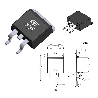 Фотография 7805ACD2T-TR (L7805CD2T-TR)    D2PAK (TO-263),   Линейный регулятор U (Крен)