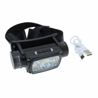 Фотография Фонарь аккумуляторный налобный Navigator NPT-H37-ACCU, 5W, светодиодный, 6 режимов, зарядка от USB