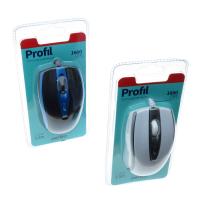 Фотография Мышь оптическая проводная Perfeo Profil, 1,5м