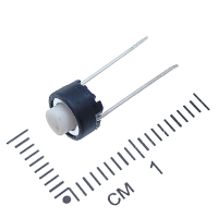 Фотография Кнопка такт. DIP диам.6 мм h= 5мм (2 ноги) , ON без фиксации - OFF (на замыкание)