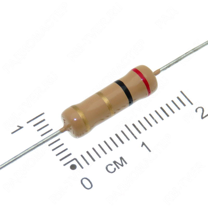 картинка Резистор  0.1 Ом, 2 Вт, 5%, C1-4, CF, углеродистый от магазина "РадиоМастер"