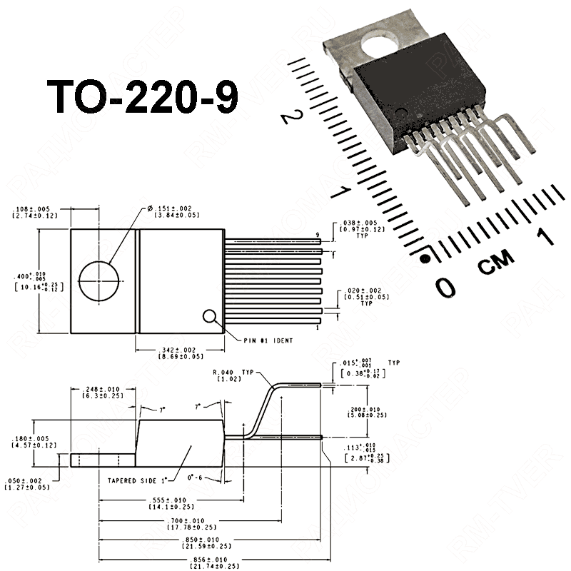 картинка YD1028    TO-220-9,   УНЧ, Audio Power IC от магазина "РадиоМастер"