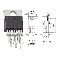 Фотография L4960    TO-220-7 (HEPTAWATT),   DC-DC преобразователь