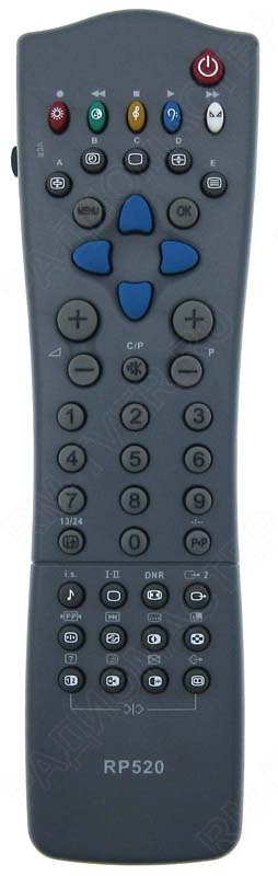 картинка Пульт ДУ Philips RP-520 ic замена RC-7507(7535) [TV,VCR] от магазина "РадиоМастер"