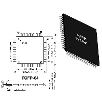 Фотография ATmega128-16AU (ATmega128-16U)    TQFP64 14*14 0,8,   Контроллер