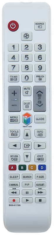 картинка Пульт ДУ HUAYU Samsung BN59-01178G SMART LED TV NEW (PIP), белый от магазина "РадиоМастер"