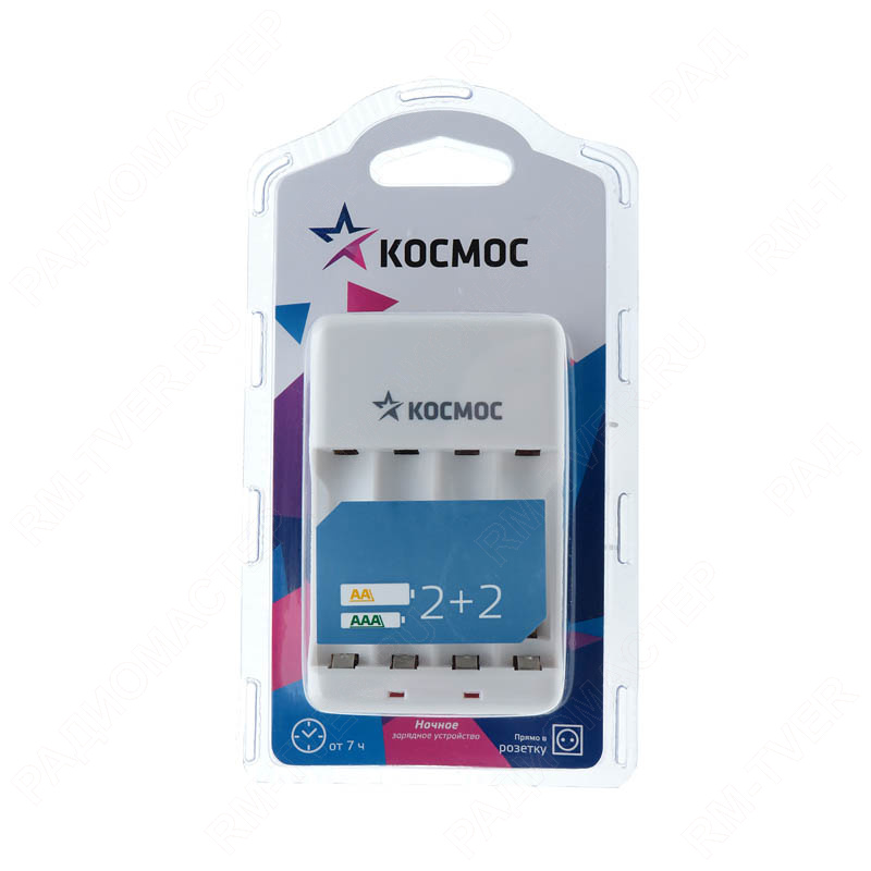 картинка Зар. устр.  КОСМОС KOC503 (быстр.зар.,4хAA,AAA,250mA,8ч.) от магазина "РадиоМастер"