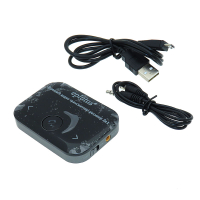 Фотография Bluetooth адаптер трансмиттер-ресивер 2 в 1 для магнитолы (AUX) FB-12 Eplutus (стерео)